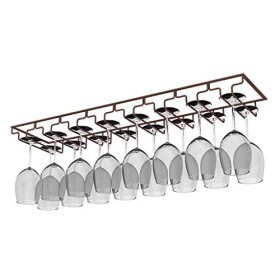 Qunine Armoires à vin Porte-verre à vin cadre de gobelet à lenvers Porte-verre à vin Suspension darmoire à vin murale Plusi