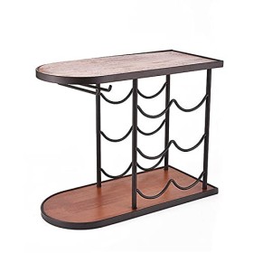 Casier à vin Casier à vin empilable rétro, Porte-gobelet Multifonctionnel, Bar de Cuisine, présentoir de Verres à vin, étagèr