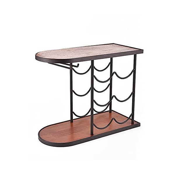 Casier à vin Casier à vin empilable rétro, Porte-gobelet Multifonctionnel, Bar de Cuisine, présentoir de Verres à vin, étagèr