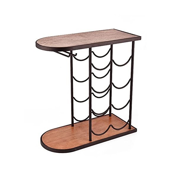 Casier à vin Casier à vin empilable rétro, Porte-gobelet Multifonctionnel, Bar de Cuisine, présentoir de Verres à vin, étagèr