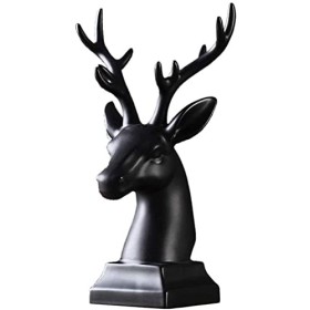 ELEdvb Ornaments Craft Creative Céramique Casier à Vin Décoration Maison Bureau Meuble TV 30 17 cm Noir Noir 