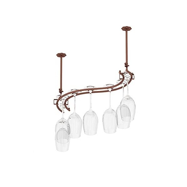 Casier à vin Style européen en fer forgé porte-verre à vin à lenvers maison bar comptoir porte-gobelet suspendu armoire à vi