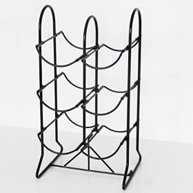 PRUJOY Casier à vin de Table Pliant en Fer, étagère à vin de Rangement, Support de Bouteille de vin autoportant, Armoire à vi