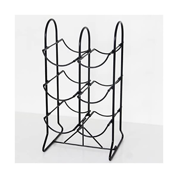 PRUJOY Casier à vin de Table Pliant en Fer, étagère à vin de Rangement, Support de Bouteille de vin autoportant, Armoire à vi