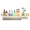 Casier à verres à vin, bouteille de vin mural - Support à verres avec vis Support de verre en métal stable permettant décono