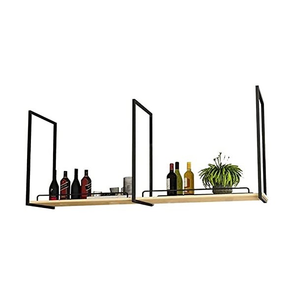 ANSNOW Casier À Vin, Bar, Restaurant, Suspendu, Casier À Verres À Vin, Barre de Plafond En Métal, Suspension Murale Industrie