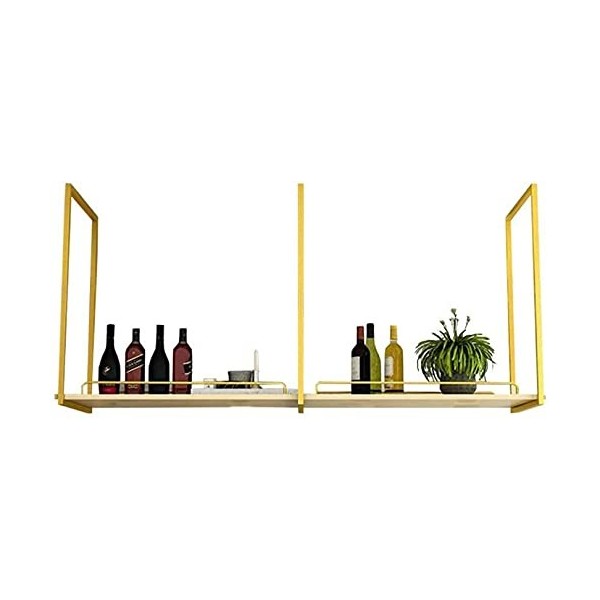 ANSNOW Casier À Vin, Bar, Restaurant, Suspendu, Casier À Verres À Vin, Barre de Plafond En Métal, Suspension Murale Industrie