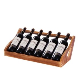 Casier à vin de comptoir Cabinet Wine Rack Storage Rack Creative Home Porte-bouteilles de vin Armoire à vin en bois Armoire d