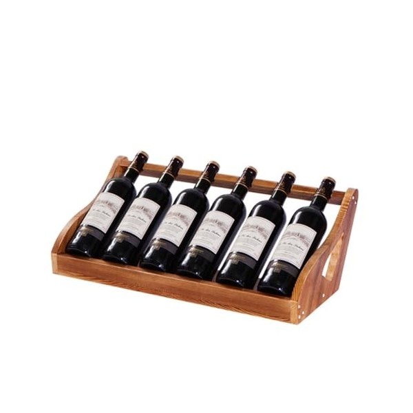 Casier à vin de comptoir Cabinet Wine Rack Storage Rack Creative Home Porte-bouteilles de vin Armoire à vin en bois Armoire d