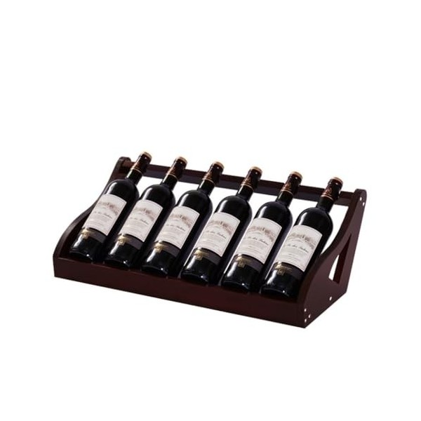 Casier à vin de comptoir Cabinet Wine Rack Storage Rack Creative Home Porte-bouteilles de vin Armoire à vin en bois Armoire d