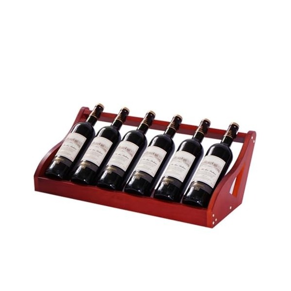 Casier à vin de comptoir Cabinet Wine Rack Storage Rack Creative Home Porte-bouteilles de vin Armoire à vin en bois Armoire d