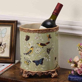 Casier À Vin Accueil Support Rouge Support De Verre À Vin Bar S, Résine Sculptée en Forme De Seau À Glace Créative Mode Armoi