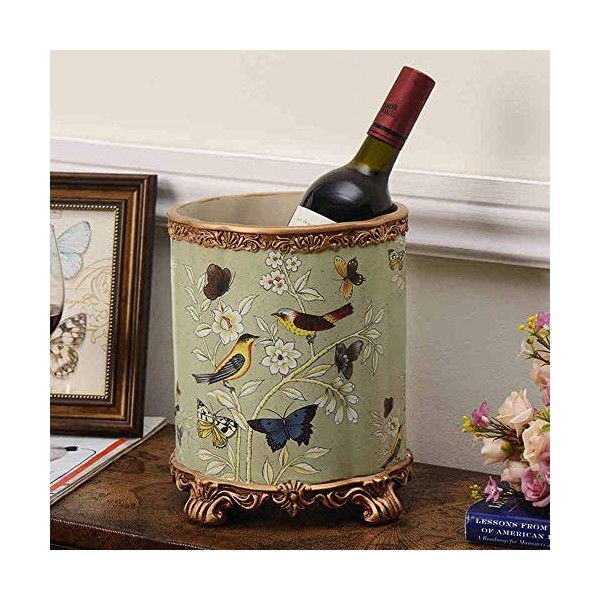 Casier À Vin Accueil Support Rouge Support De Verre À Vin Bar S, Résine Sculptée en Forme De Seau À Glace Créative Mode Armoi