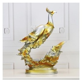 Temkin Ornements en résine Ornements artisanaux en résine, Maison Salon Cave à vin TV européenne Phoenix décoration créative 