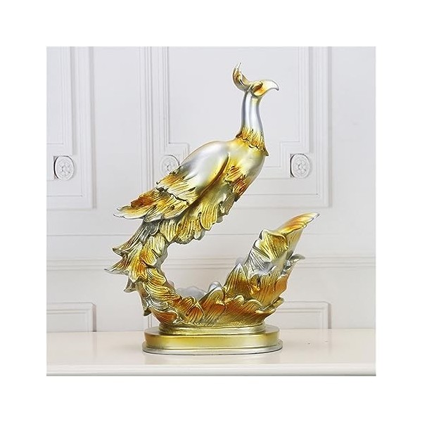 Temkin Ornements en résine Ornements artisanaux en résine, Maison Salon Cave à vin TV européenne Phoenix décoration créative 