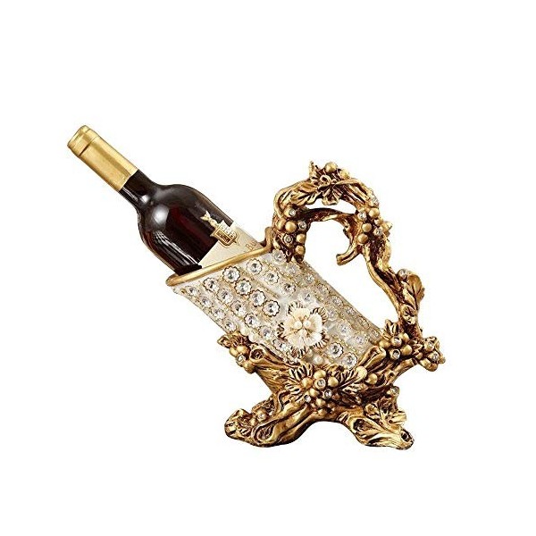 Plateau en résine Classique européen casier à vin Ornements créatifs Salon Armoire de Cuisine comptoir Porte-vin Moderne Rest