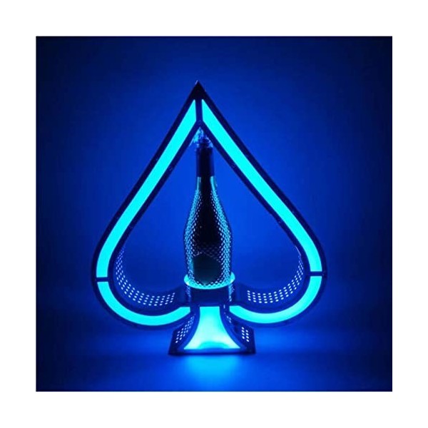 Présentoir de bouteilles dalcool éclairé par LED, présentateur de bouteilles de champagne VIP Ace of Spades, présentoir de b
