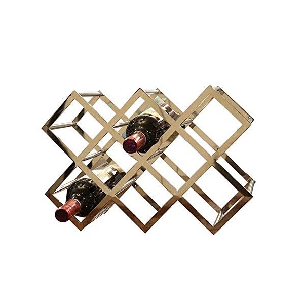 JacCos Casier à vin, Support à vin, casier à vin pour 8 Bouteilles, étagère à vin multifonctionnelle en Fer, Refroidisseur à 