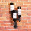 JacCos Casier à vin, Loft tenture Murale Fer casier à vin rétro Industriel conduites deau Barre décorer étagères à Bouteille