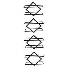 Ciieeo 4 Pièces présentoir à vin Suspendu comptoir de casier à vin décor Titulaire dalcool casier à vin résistant casier à v