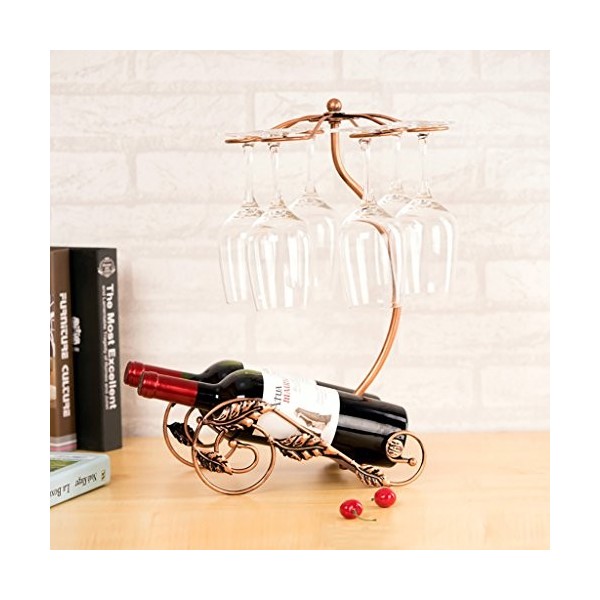 ANSNOW Grand Support de Verre À Vin Rouge À lenvers, Casier À Vin de Maison, Présentoir de Bouteilles, Décoration de Bar Eur