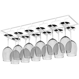 FLEAGE Racks À Vin, Sous La Cabinet de Rangement En Verre À Vin Suspendu, En Fer de Vins de Vins Étagère Étagère de Conceptio