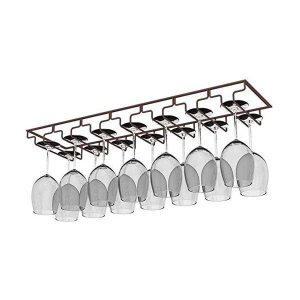 FLEAGE Racks À Vin, Sous La Cabinet de Rangement En Verre À Vin Suspendu, En Fer de Vins de Vins Étagère Étagère de Conceptio