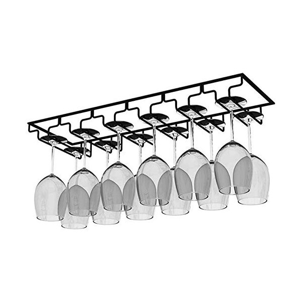 FLEAGE Racks À Vin, Sous La Cabinet de Rangement En Verre À Vin Suspendu, En Fer de Vins de Vins Étagère Étagère de Conceptio