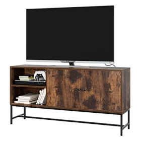 FirFurd Meuble TV pour Television Support Télé Meuble TV 120 cm Industriel Meuble Bas avec 2 Portes pour Salon Chambre en Boi