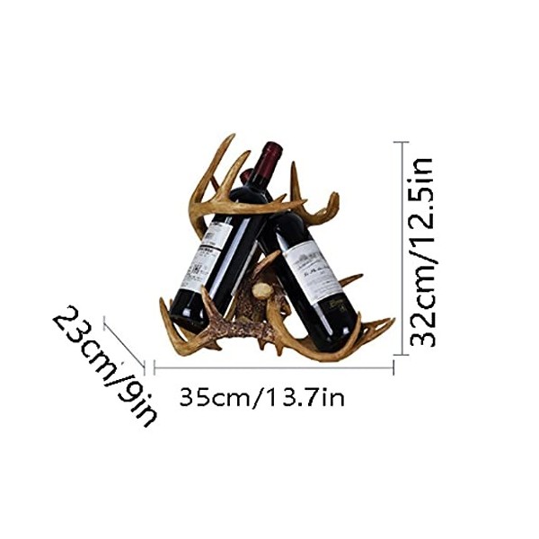 Casier à vin Décoration sur pied Casier à vin Porte-bouteille de vin de style européen Étagère placée obliquement, adaptée au