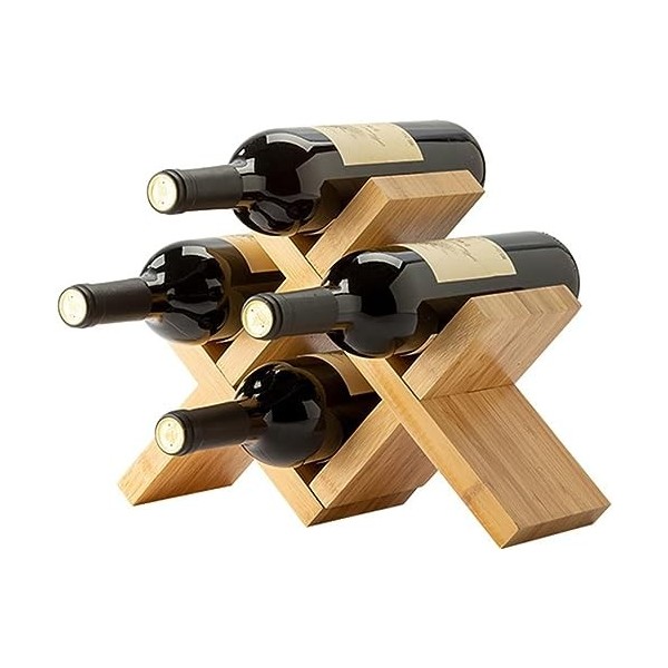 SUuim Casier à vin, casier à vin en Bois de Bambou de comptoir, casier à vin Multi-Bouteilles, casier à Bouteilles de vin, po