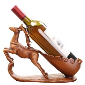DESONIX Casier à vin créatif en Forme de cerf, Support de Bouteille de vin en résine, présentoirs rétro, Porte-Bouteilles en 