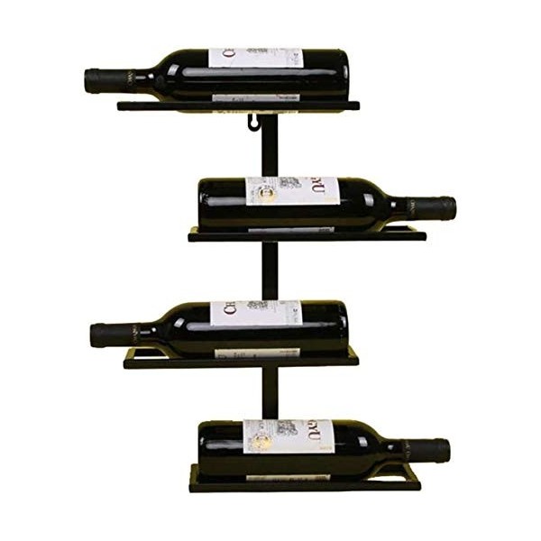 SCIAZA Casier à vin en Fer forgé Accueil Creative Tenture Murale Décoration Présentoir Casier à vin Stockage Couleur : A Ef