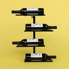 SCIAZA Casier à vin en Fer forgé Accueil Creative Tenture Murale Décoration Présentoir Casier à vin Stockage Couleur : A Ef