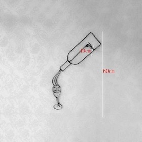 SCIAZA Casier à vin Suspendu en Fer Casier à vin créatif Mural Rangement Facile à Installer Couleur : C1 Efficency