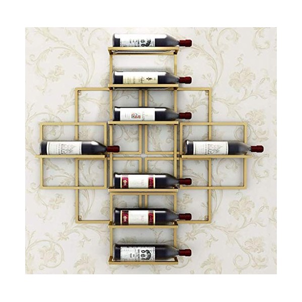 Casier à vin Accueil Support Rouge Support à Verre à Vin S, Bar de Décoration Suspendu en Fer, Restaurant, Cuisine Marron, No