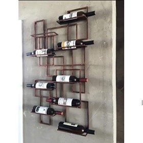 Casier à vin Accueil Support Rouge Support de Verre à Vin Bar S, Support Mural en Fer Étagère à Verre à Vin Vin Rouge Porte-g