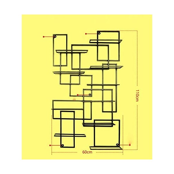 Casier à vin Accueil Support Rouge Support de Verre à Vin Bar S, Support Mural en Fer Étagère à Verre à Vin Vin Rouge Porte-g