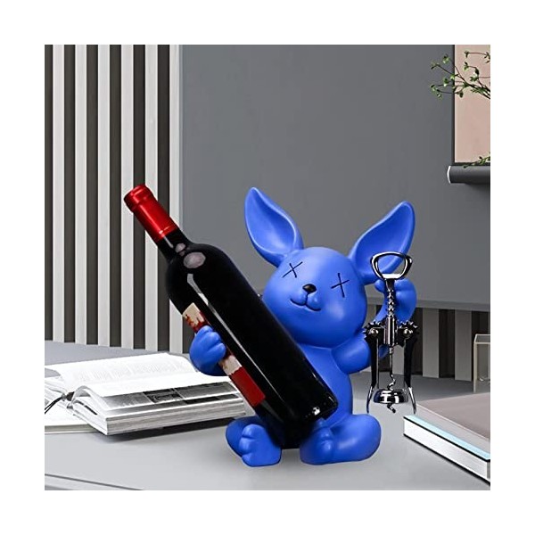 Support de Stockage de vin créatif Figurines de Lapin de Mariage présentoir à vin casier à vin for Armoire à vin Maison Garde