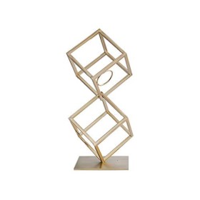 SOVORM Casier à vin Debout Creative Géométrique Casier à vin Décoration Salon Meubles Accessoires Vin Casier à vin en métal C