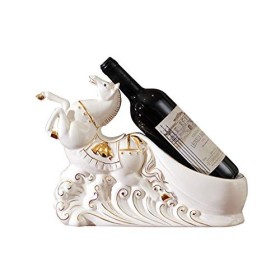 Casier à vin Porte-Bouteilles sur Pied Artisanat en céramique Casier à vin, casier à vin créatif Décorations pour la Maison d