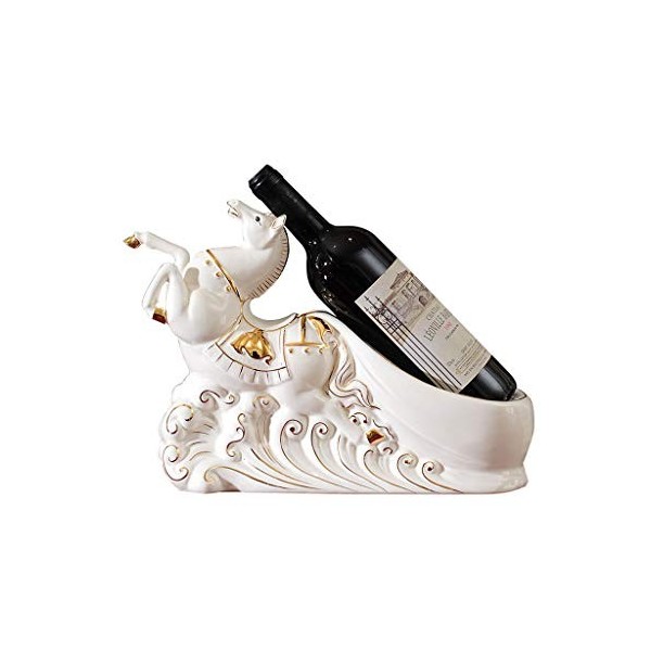 Casier à vin Porte-Bouteilles sur Pied Artisanat en céramique Casier à vin, casier à vin créatif Décorations pour la Maison d