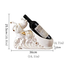 Casier à vin Porte-Bouteilles sur Pied Artisanat en céramique Casier à vin, casier à vin créatif Décorations pour la Maison d