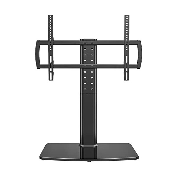 Support Universel Pieds Télé de 40 à 86 Pouce avec Réglable en Hauteur, Rotation de +/- 55 degrés pour TV Ecran LED LCD Plasm