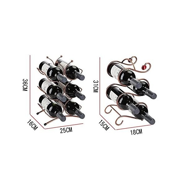 GaRcan Casier à vin Créatif Multi-Bouteilles en Fer Forgé Casier à Vin Casier à Vin Casier à Bouteilles de Vin Casier à Vin P