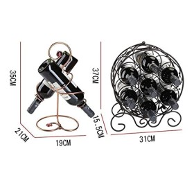 GaRcan Casier à vin Créatif Multi-Bouteilles en Fer Forgé Casier à Vin Casier à Vin Casier à Bouteilles de Vin Casier à Vin P