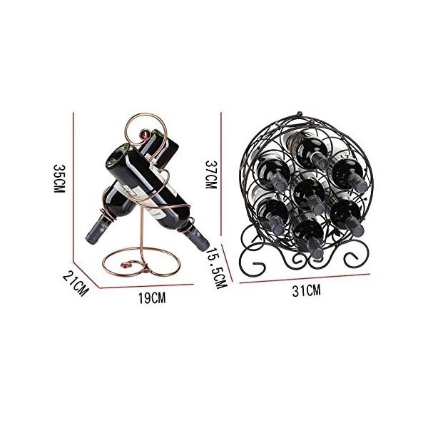 GaRcan Casier à vin Créatif Multi-Bouteilles en Fer Forgé Casier à Vin Casier à Vin Casier à Bouteilles de Vin Casier à Vin P