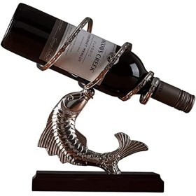 ATHUAH Statue Art Ornement Sculpture De Bureau Casier À Vin Mettre Pièce Créative Raisin Bouteille De Vin Cadre Maison Salon 