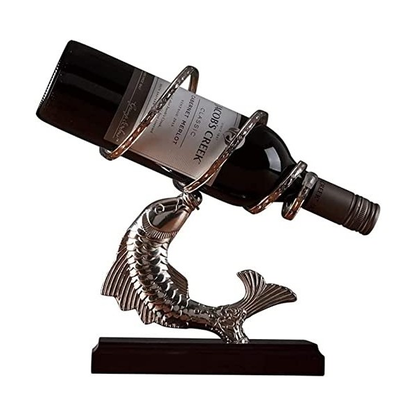 ATHUAH Statue Art Ornement Sculpture De Bureau Casier À Vin Mettre Pièce Créative Raisin Bouteille De Vin Cadre Maison Salon 