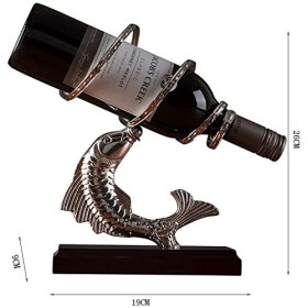 ATHUAH Statue Art Ornement Sculpture De Bureau Casier À Vin Mettre Pièce Créative Raisin Bouteille De Vin Cadre Maison Salon 